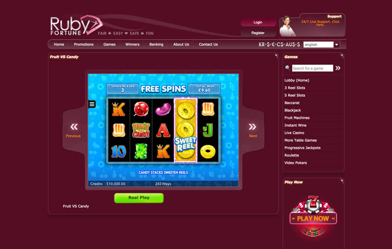 ruby fortune bonus code